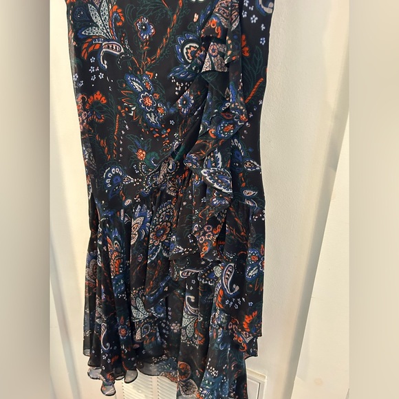 Veronica Beard Tiara Silk Ruffle Midi Skirt size 4 - Picture 5 of 9